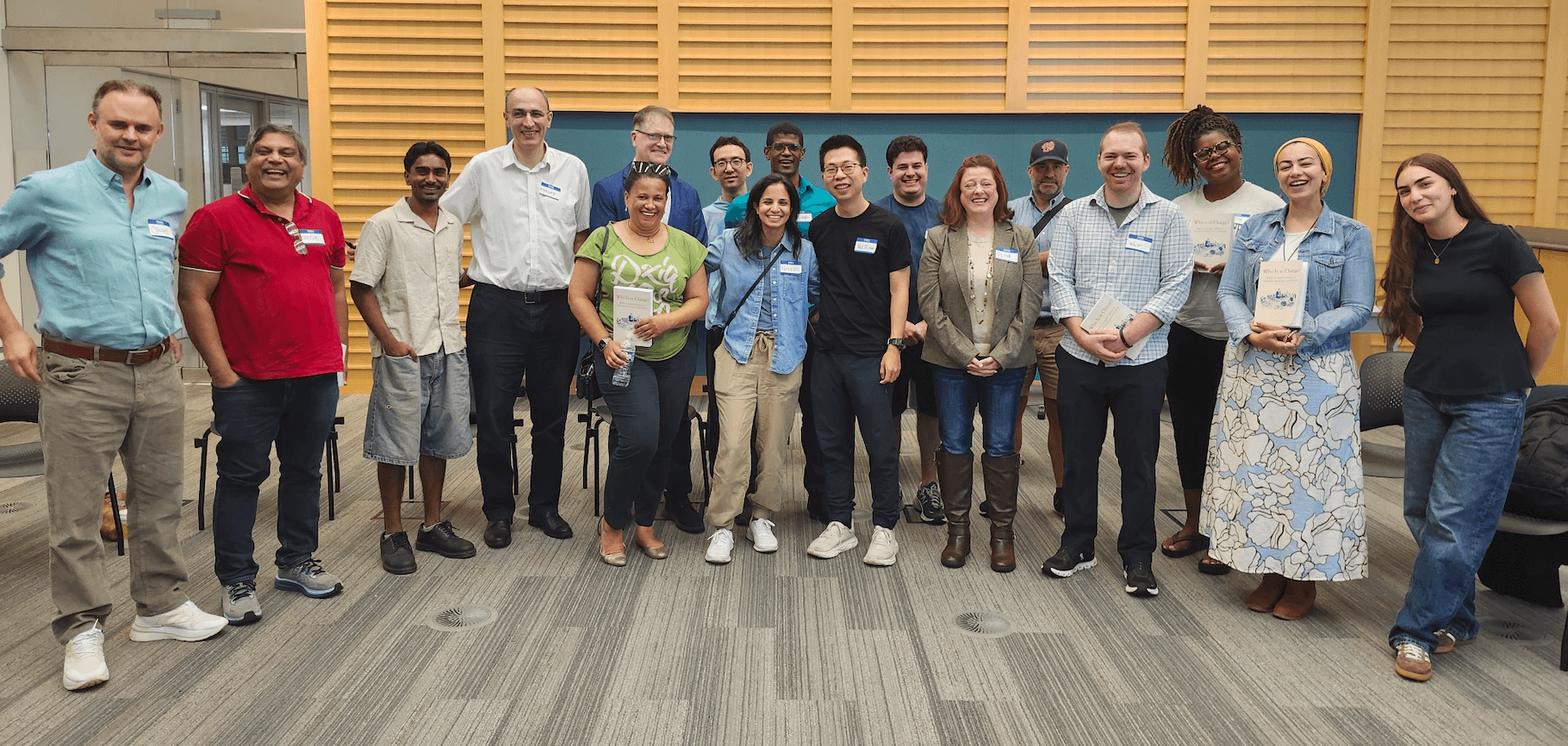 AI Discussion Club members gathered after a discussion